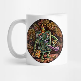 Motherboard Man Waits for Party Mug